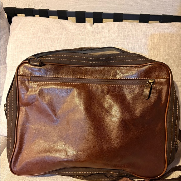 Booni Becker Brown Leather Men's Briefcase/backpack